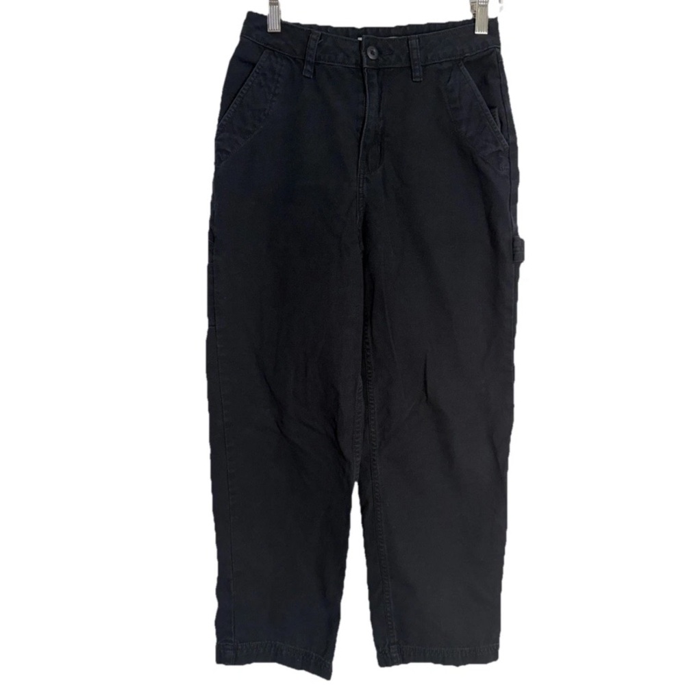Vans Women's Cargo Utility Carpenter Skater Pants Black Size 24 Y2K